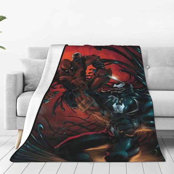 VENOM Blanket Anime Air-conditioning Quilt for Bed Sofa Camping Trips Gifts for Fans Friends 80x60