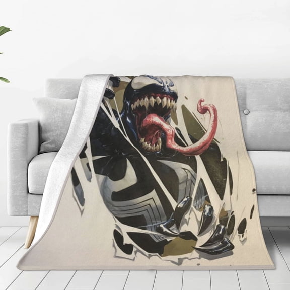 VENOM Blanket Anime Air-conditioning Quilt for Bed Sofa Camping Trips Gifts for Fans Friends 80x60