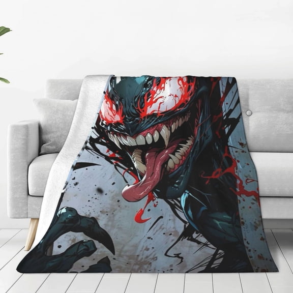 VENOM Blanket Anime Air-conditioning Quilt for Bed Sofa Camping Trips Gifts for Fans Friends 80x60