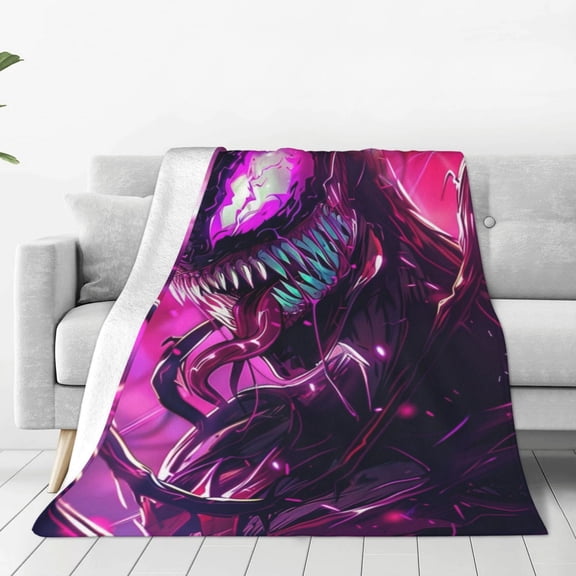 VENOM Blanket Anime Air-conditioning Quilt for Bed Sofa Camping Trips Gifts for Fans Friends 80x60