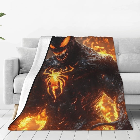 VENOM Blanket Anime Air-conditioning Quilt for Bed Sofa Camping Trips Gifts for Fans Friends 80x60
