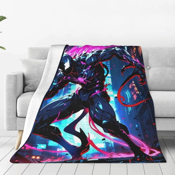 VENOM Blanket Anime Air-conditioning Quilt for Bed Sofa Camping Trips Gifts for Fans Friends 80x60