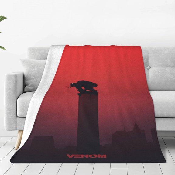 VENOM Blanket Anime Air-conditioning Quilt for Bed Sofa Camping Trips Gifts for Fans Friends 80x60