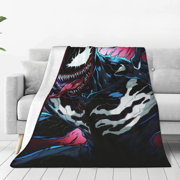 VENOM Blanket Anime Air-conditioning Quilt for Bed Sofa Camping Trips Gifts for Fans Friends 80x60