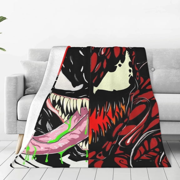 VENOM Blanket Anime Air-conditioning Quilt for Bed Sofa Camping Trips Gifts for Fans Friends 80x60