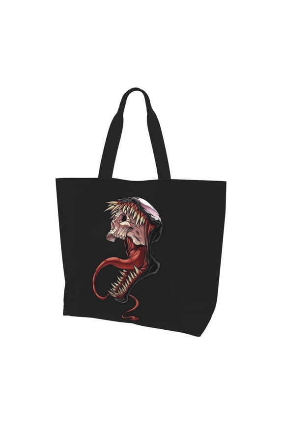 VENOM Shoulder Bag Cartoon Tote Bag Anime Bag for Outing Shopping Gift for Fans Friends 15*19 inches