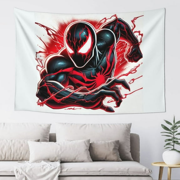 VENOM Tapestry Wall Decor Poster Party Banner Merchandise for Bedroom Living Room Home Decor Gifts for Fans Friends 60X40 inches