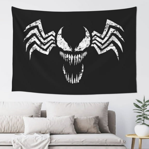 VENOM Tapestry Wall Decor Poster Party Banner Merchandise for Bedroom Living Room Home Decor Gifts for Fans Friends 60X40 inches