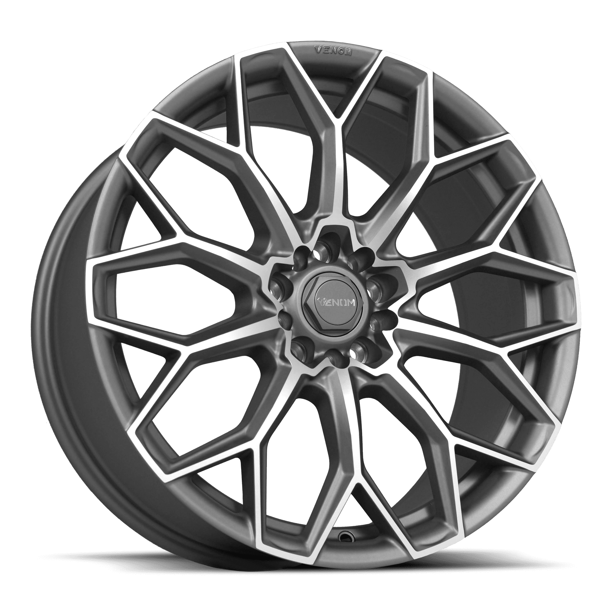 VENOM45 18X8.5 5X114/120 +35 73.1 Matte Gunmetal Machined Face