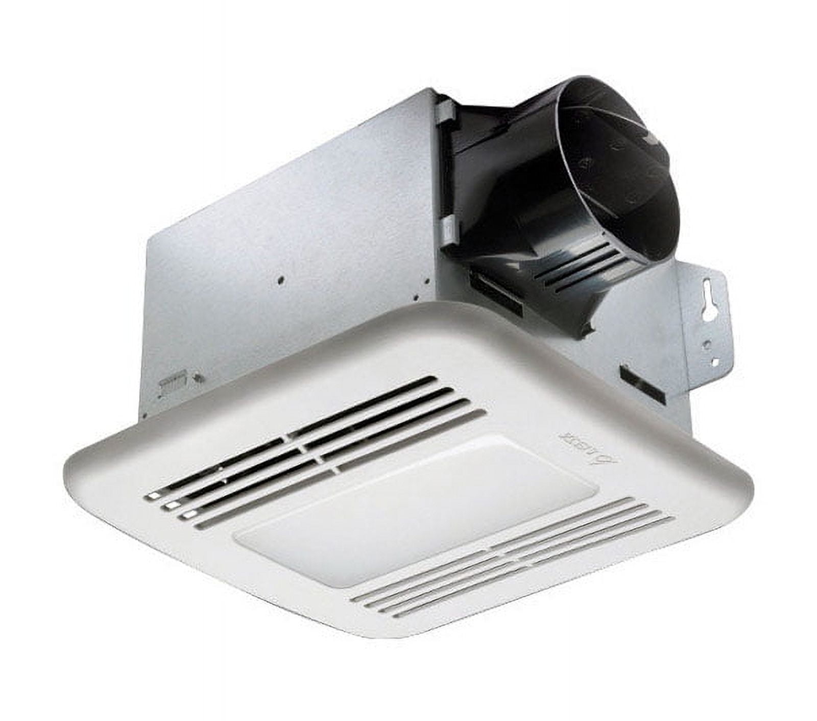 Delta BreezIntegrity 80 CFM White Metal Bathroom Ventilation Fan with LED Light