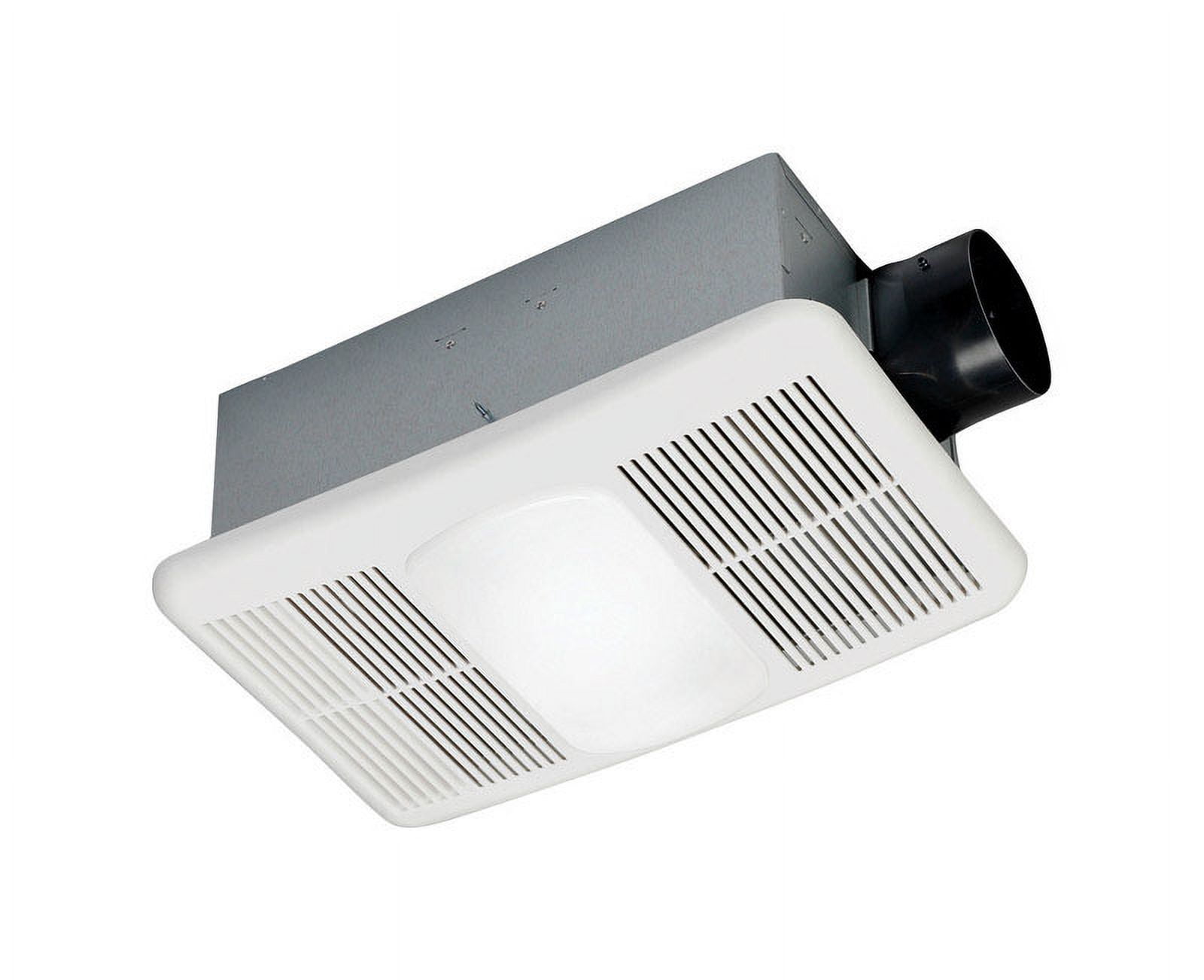 Delta White Metal Ceiling Ventilation Fan with Light and Heater