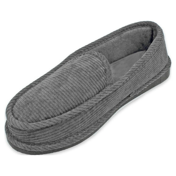 Ventana Men’s Corduroy Slippers Moccasin House Shoes