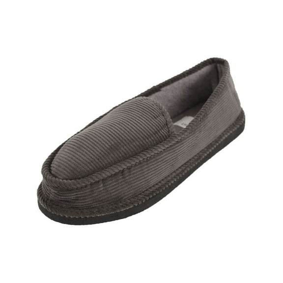 Ventana Men’s Corduroy Slippers Moccasin House Shoes
