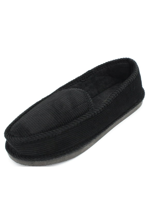 Men’s Corduroy Slippers Moccasin House Shoes