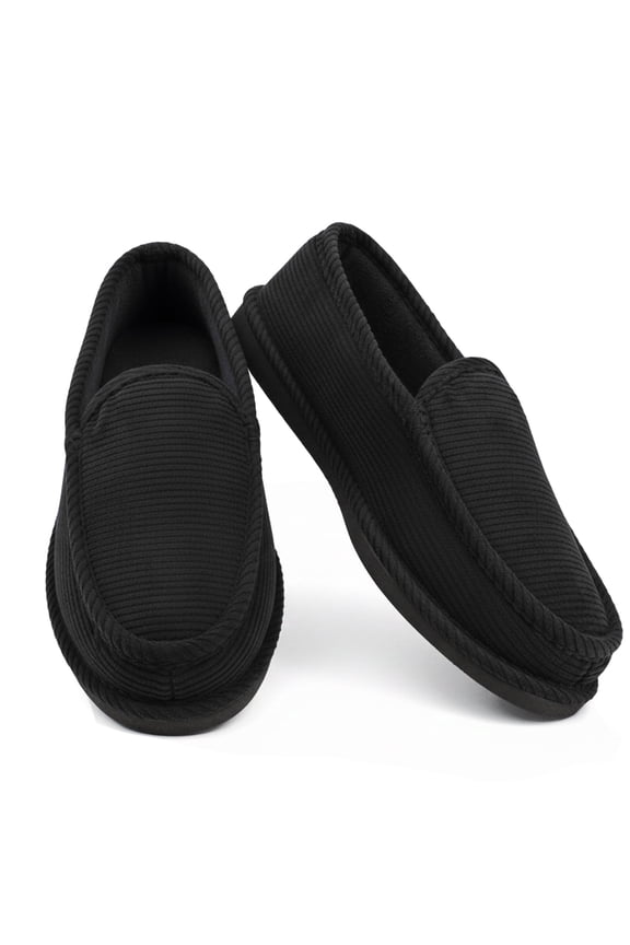 Men’s Corduroy Slippers Moccasin House Shoes