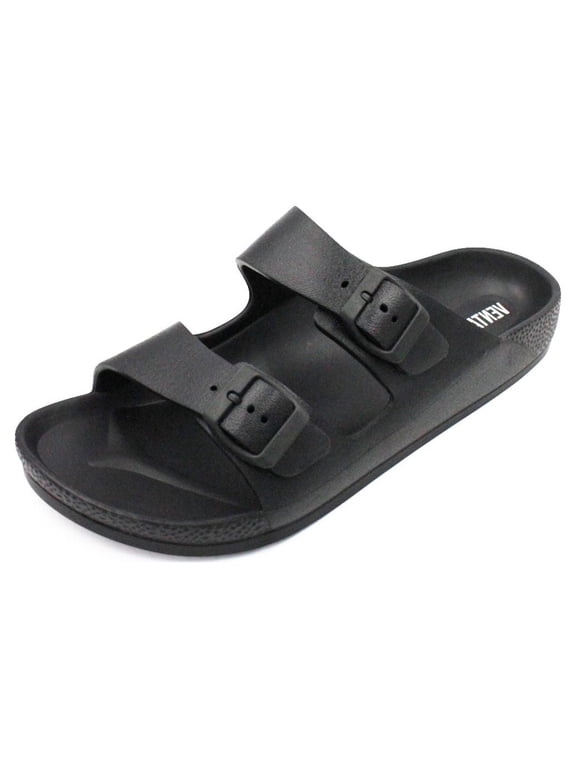 Men's Slide Two Band Buckle Sandal Adjustables Sports Shoes