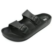 VENTANA Mens Slide Two Band Buckle Sandal Adjustables Sports Shoes