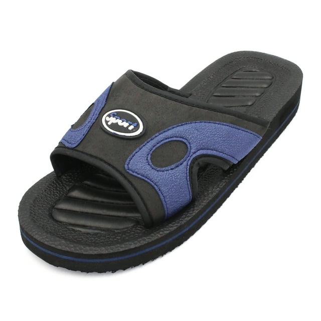 VENTANA Men's Ventilated Slide Cushion Sandals Sports Flip Flop ...