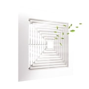 VENTIRI Bathroom Exhaust Fan Cover with Spring,10.6in Grille Replacements Parts, White ABS Plastic Cover