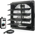 VENTISOL 12 Inch Shutter Exhaust Fan With Variable Speed Controller