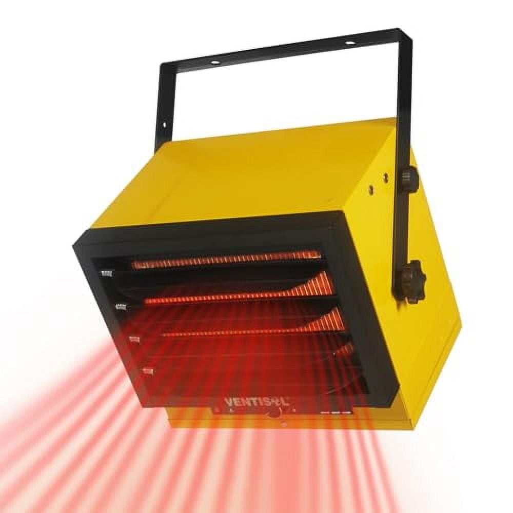 VENTISOL 5000W Electric Shop Heater, 240V Fan-Forced Ceiling Mount Heater with Thermostat, Ideal for Workshop, Warehouse, ETL Compliant