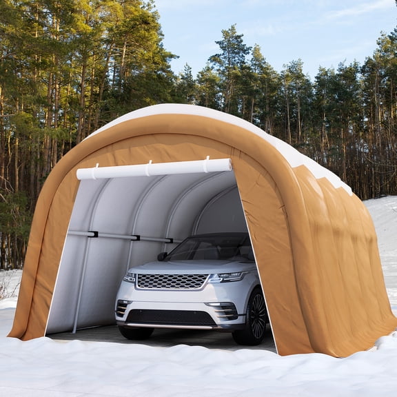 VENTOPYR 10x20 ft Carport,Heavy Duty Car Canopy with Steel Frame,Portable Outdoor Garage Carport