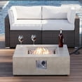 thumbnail image 1 of VENTOPYR 35''Outdoor Square Propane Fire Pit Table, 1 of 8