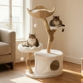 thumbnail image 1 of VENTOPYR 43inch Cat Tree,Multi-Level Cat Tower with Woven Nest, Cloud Perch & Faux Wood Trunks,Includes Scratching Posts & Condo​, 1 of 7
