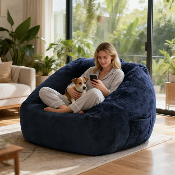 VENTOPYR Bean Bag Chair,Soft Foam Lazy Sofa Chair with Premium Memory Foam Filler for Living Room, Bedroom, Dorm