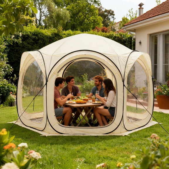 VENTOPYR Sports Tent Pop up,Portable Outdoor Screen House Pod Tent Shelter for up to 8 People for Watching Sports Events, Camping, Fishing