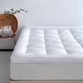thumbnail image 1 of VENTORA Fitted Pillow‑Top Mattress Topper, Quilted Down‑Alternative Mattress Pad Cover With 18‑Inch Deep Pocket, Box‑Stitched Breathable, 1 of 8