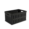 thumbnail image 1 of VENTORA Foldable Hollow‑Ventilated Plastic Storage Crate, Stackable Portable Organizer Bin With Built‑In Side Handles, Collapsible Flat‑Design Storage Basket for Stationery Cosmetics Toys, 1 of 7
