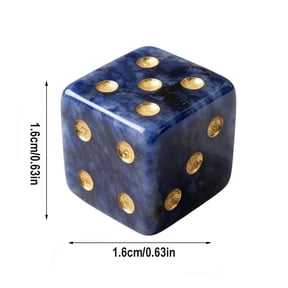 VENTORA Natural Crystal Dice for Divination - Polished 6-Sided Amethyst D6 with Pips, Ideal for Tarot, Board Games, and Crystal Healing - Exquisite Handcrafted Design for Home Decor and Gifts