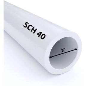 VENTRAL Schedule 40 FOAM CORE (CELLULAR) PVC DWV Drain Pipe 3 Inch (3.5 OD), White, Cut Lengths for Plumbing, Landscape, Drainage, Waste, Vent