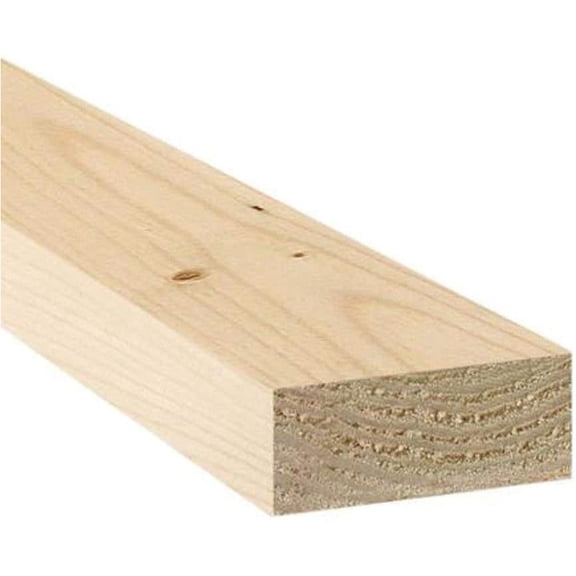 VENTRAL Lumber 2 in. x 4 in. (1 1/2" x 3 1/2") Construction Premium Whitewood Board Stud Wood