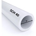 thumbnail image 1 of VENTRAL Schedule 40 PVC Pipe 3 Inch (3.5 OD), White, Cut Lengths for Plumbing, Landscape, Pool, Spa, 1 of 6