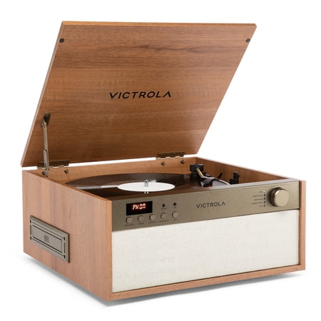 Victrola Venture Vista - 5-in-1 Record Player: Turntable, CD Player, Bluetooth, and VINYLSTREAM