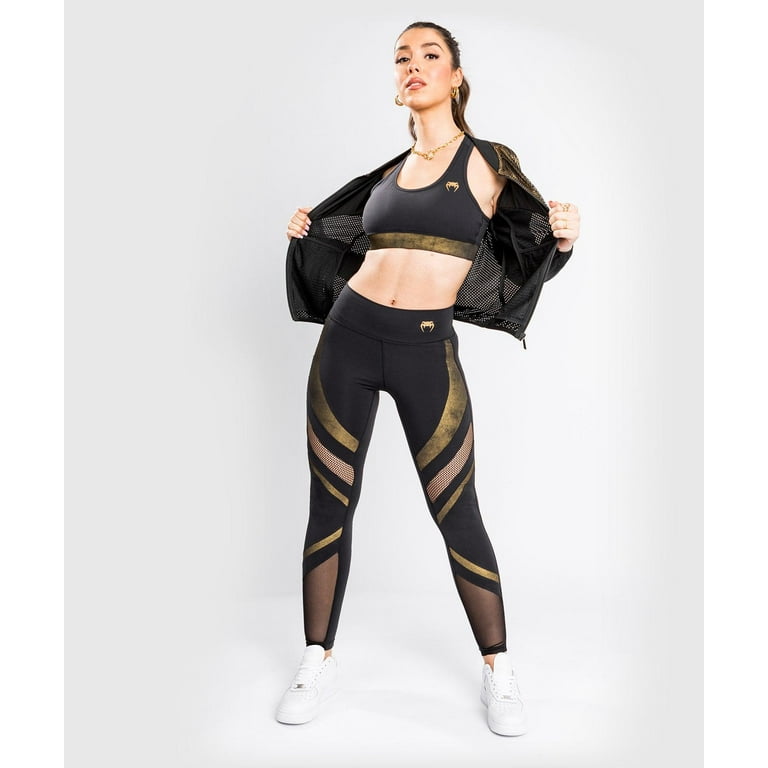 VENUM LIGHTNING LEGGINGS 7 8 FOR WOMEN BLACK GOLD