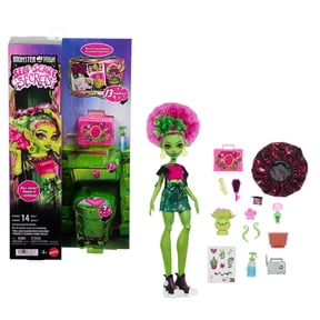 Monster High Self-Scare Secrets Venus McFlytrap Fashion Doll with 13 Realistic Accessories