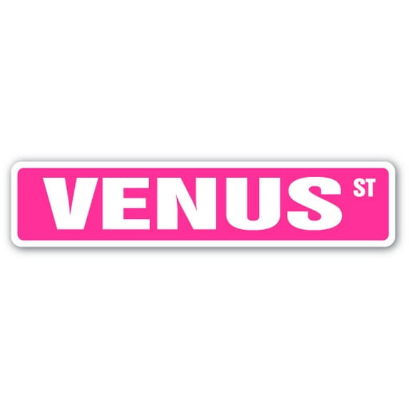 VENUS Street Sign Childrens Name Room Sign | Indoor/Outdoor | 24" Wide