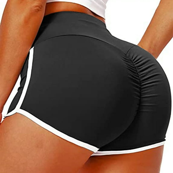 VENUZOR Butt Lifting Shorts for Women Scrunch Booty Gym Yoga Pants Workout Shorts Ruched High Waist Leggings Running Shorts