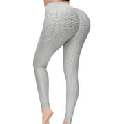 VENUZOR High Waist Leggings for Women Butt Lift Textured Yoga Pants Tummy Control Workout Booty leggings for Running Gym Fitness Weight Loss