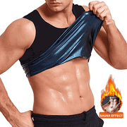 VENUZOR Mens Heat Trapping Sweat Vest Sauna Vest Polymer Weight Loss Waist Trainer Workout Tank Top Premium Slimming Shapewear Corset