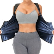 VENUZOR Sauna Sweat Vest for Women Loss Weight Neoprene Sauna Suit Hot Polymer Waist Trainer Zipper Tank Top Workout Body Shaper Corset with Zipper on Clearance
