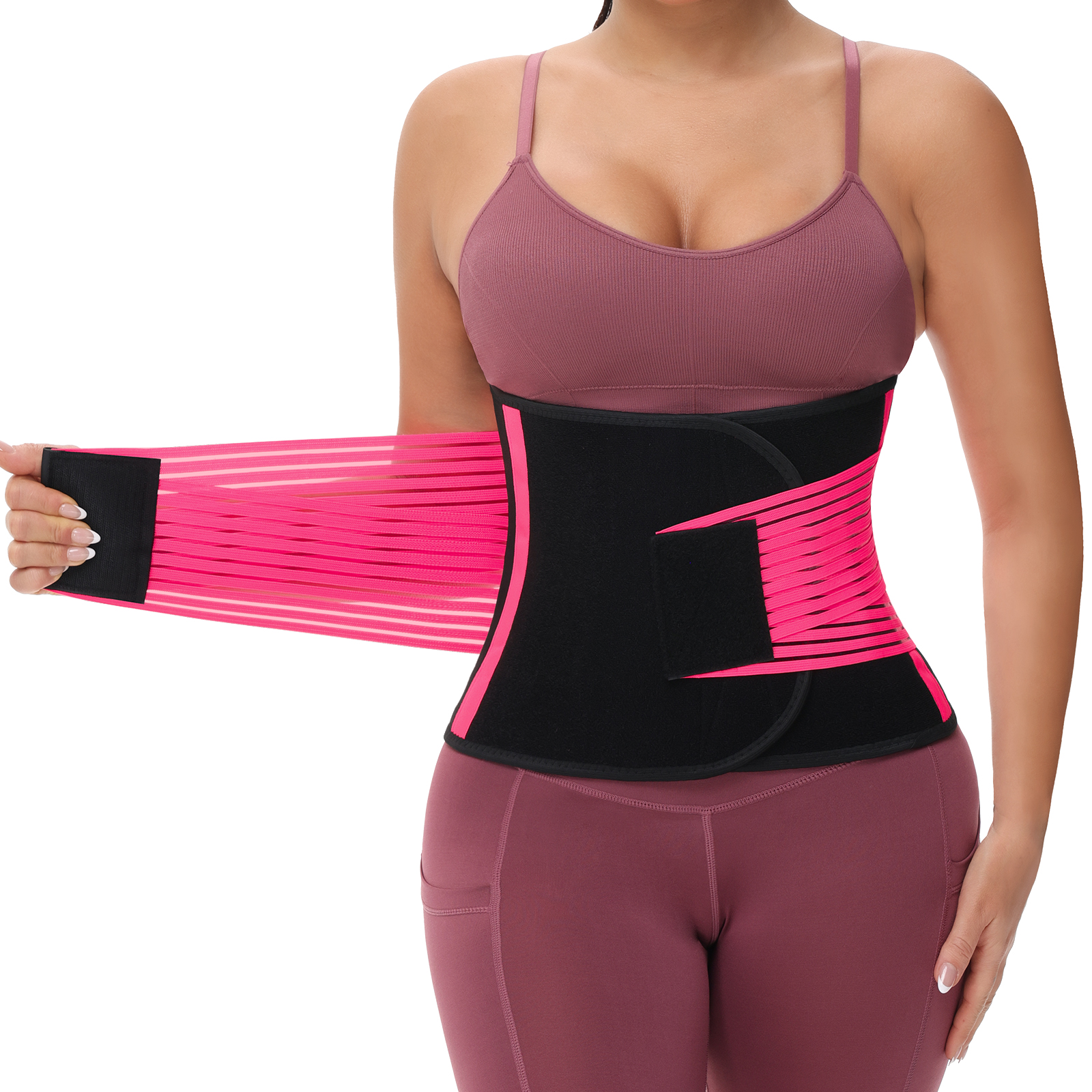 VENUZOR Waist Trainer Belt for Women Man Waist Trimmer Weight Loss Belt Sculpt Touch Waist Trainer Slimming Body Shaper Workout Girdle Slim Band Walmart