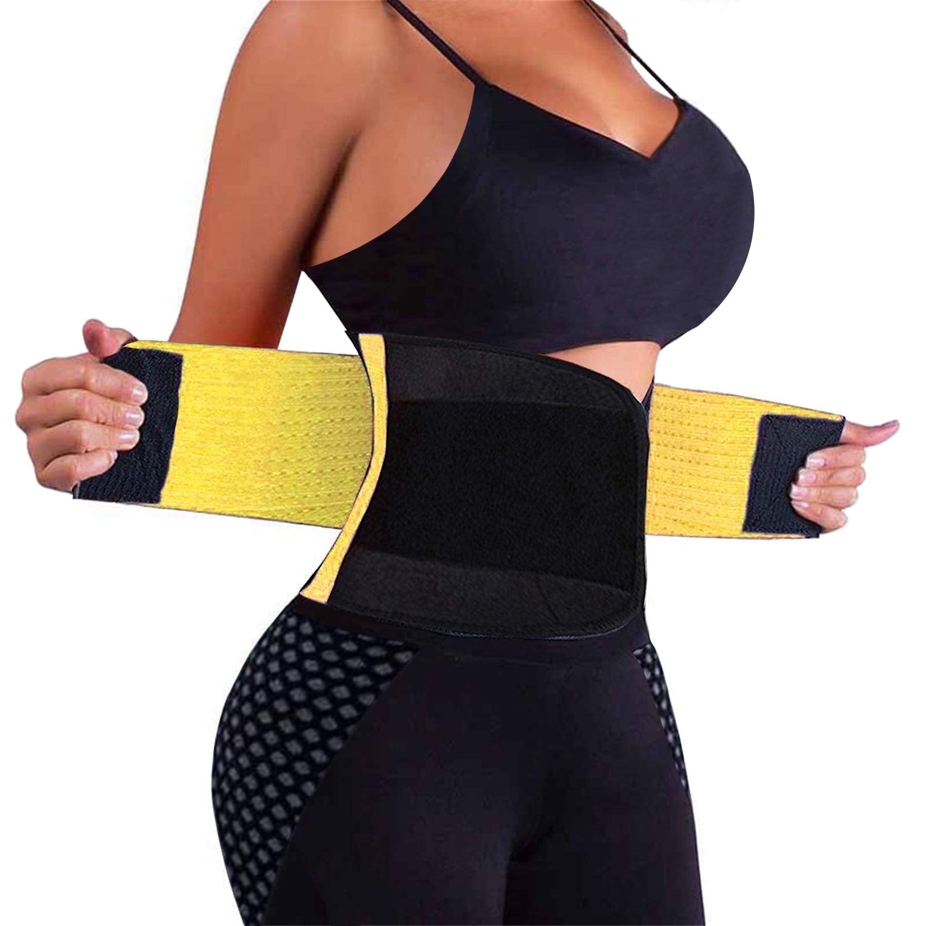 VENUZOR Waist Trainer Belt for Women Slimming Body Shaper Back Braces Sauna Hot Sweat Trimmer Control Waist Cincher Workout Girdle Slim Band Walmart