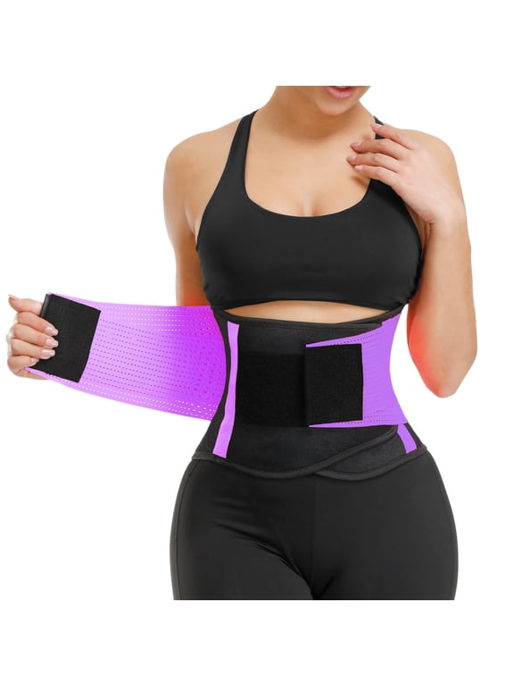 Waist Trainer for Women Waist Cincher Trimmer Toning Belt Weight Loss Back Support Tummy Control Yoga Shaper Workout
