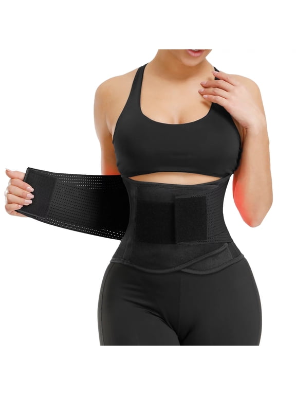 Waist Trainer for Women Waist Cincher Trimmer Toning Belt Weight Loss Back Support Tummy Control Yoga Shaper Workout