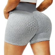 VENUZOR Workout Yoga Shorts for Women High Waist Tummy Control Butt Lifting Running Athletic Shorts Leggings Scrunch Butt Female Hot Pants