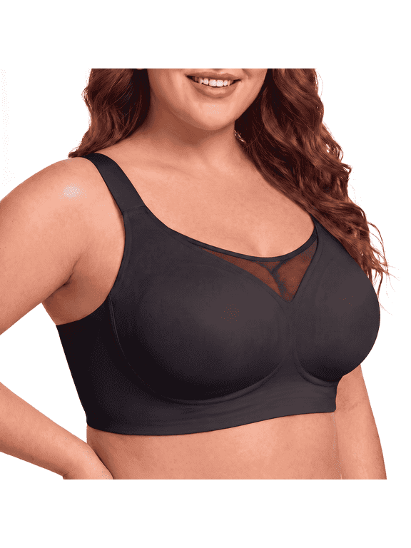 Wireless Bra for Women, Full Coverage Seamless Support Bra with Wide Straps, M-5XL